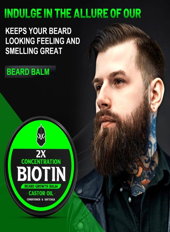 First Melody Beard Balm, 2X Thickening Biotin, with Castor Oil and Argan & Jojoba Oils, Promotes Beard Growth, Styles, Strengthens & Softens Beards & Mustaches, 2 Ounce, Vanilla, Cedar, Orange - Image 3